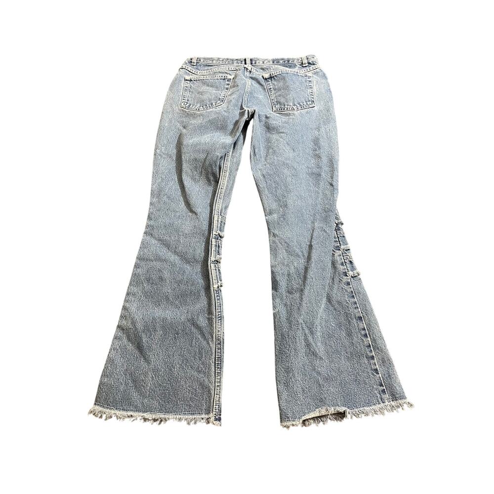 Vintage Y2K Parasuco‎ Jeans Extreme Fit Flare Wide Leg Jeans Size 13, fits US 30 - Picture 4 of 7